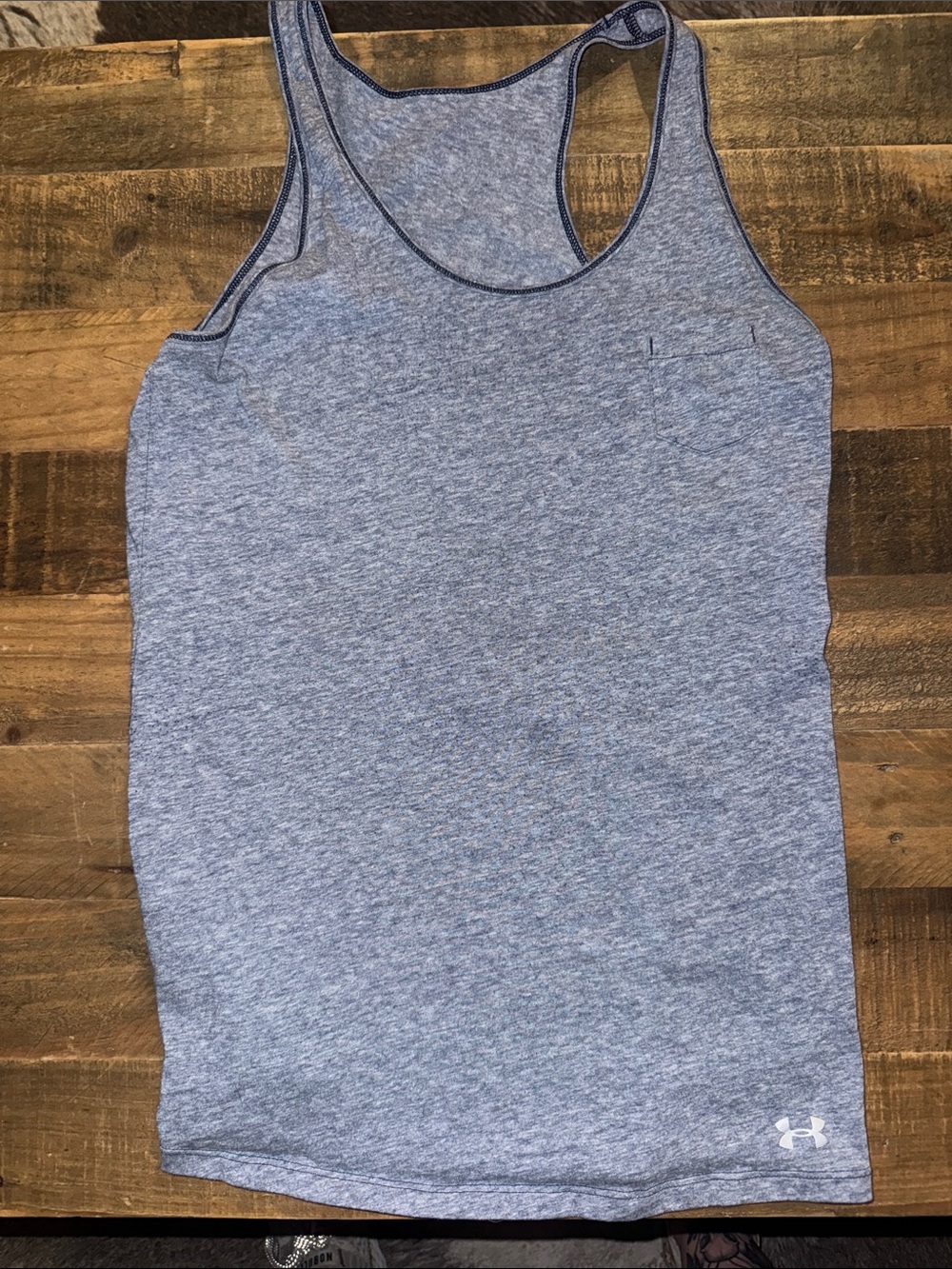 Under Armour Light Blue Heather Racerback Tank